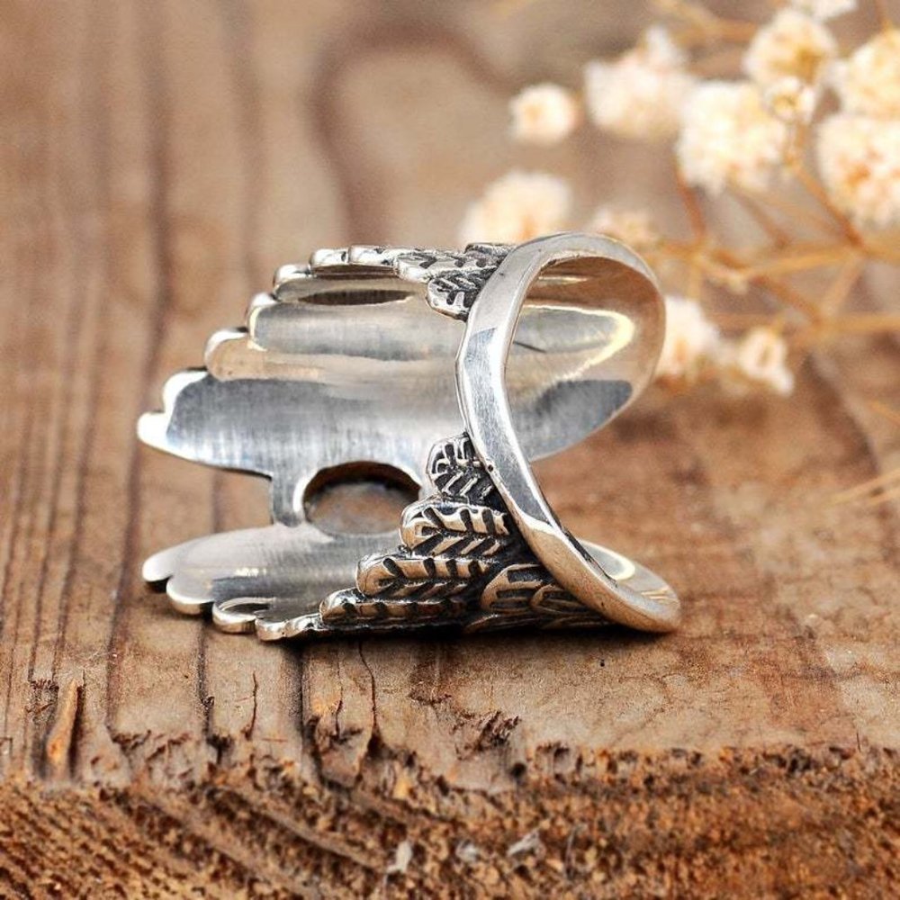 💥925 Silver Plated New Arrival Angel Wings Rings For Women, MLNN1290 - Picture 4 of 6